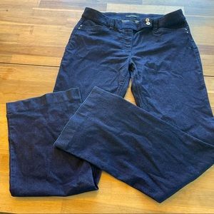 White House Black Market Trousers 12R Deep Navy